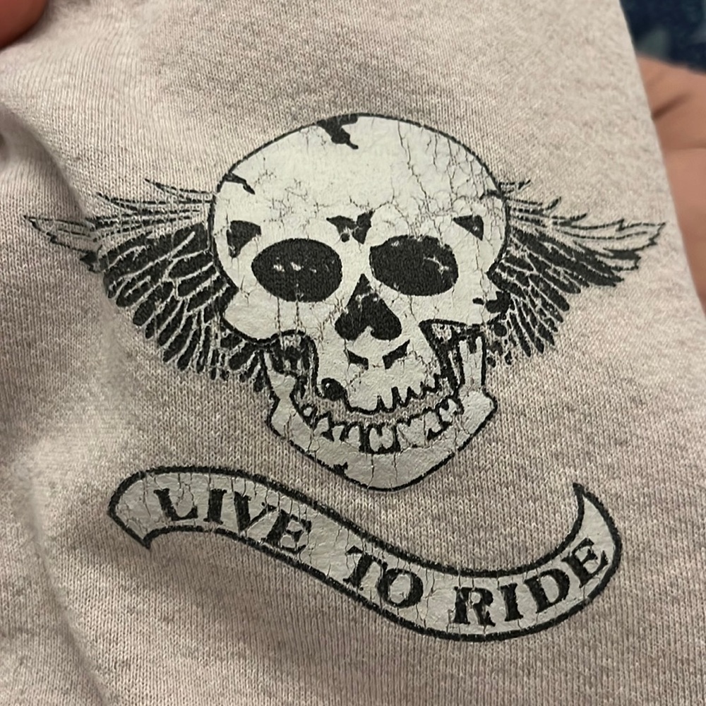 M.J. SOFFE live to ride pale pink sweatpants